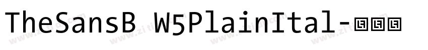 TheSansB W5PlainItal字体转换
